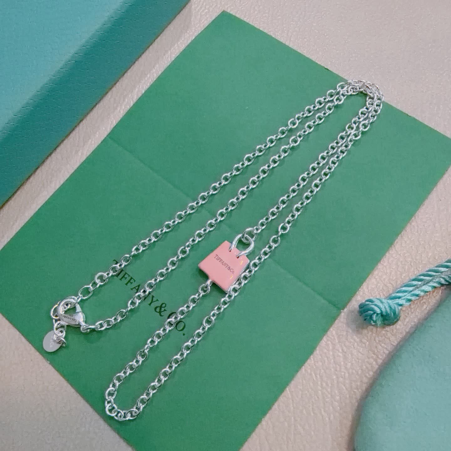 Tiffany & Co. Lock Charm Necklace